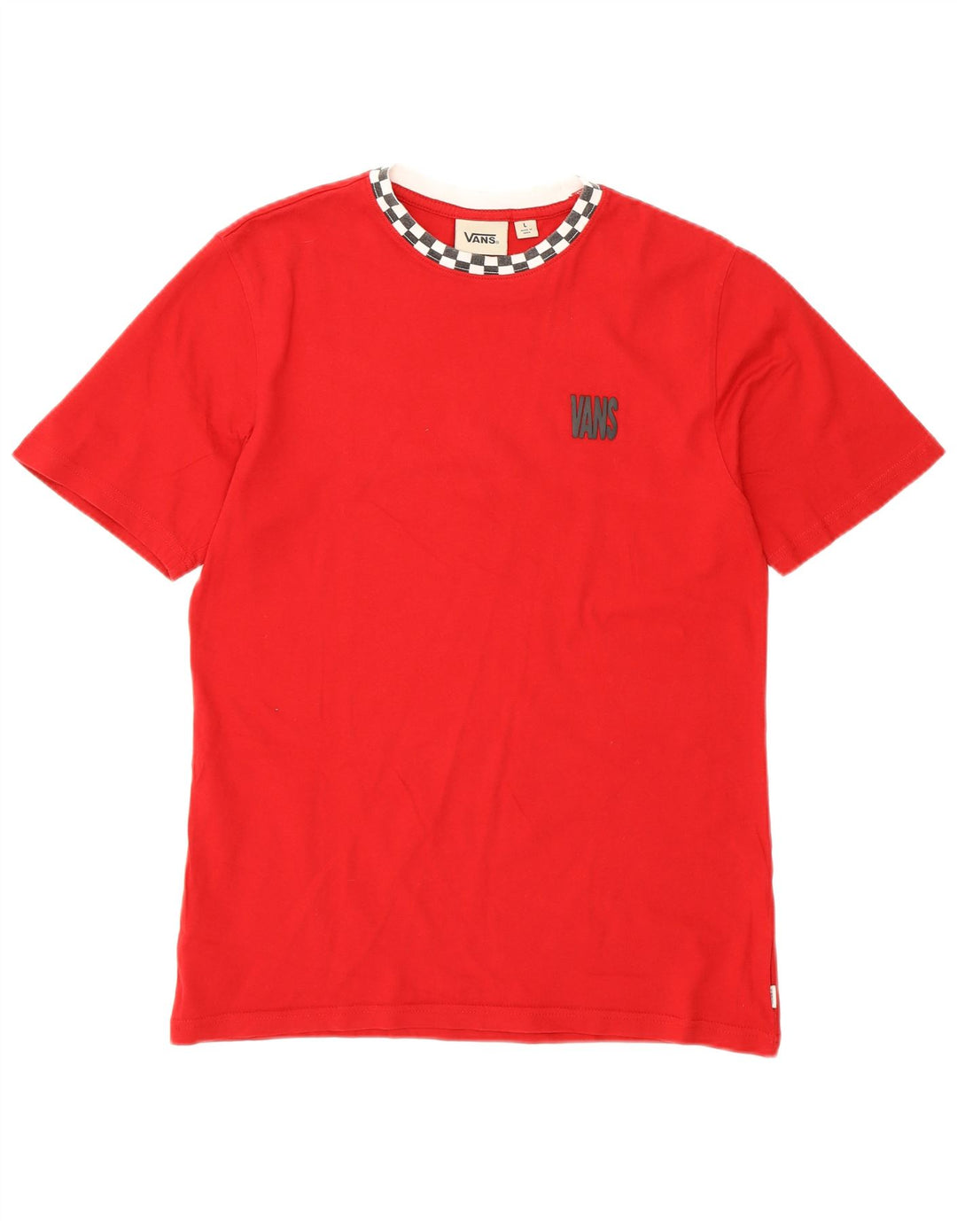 Vans - Camiseta para mujer, talla 40, color rojo