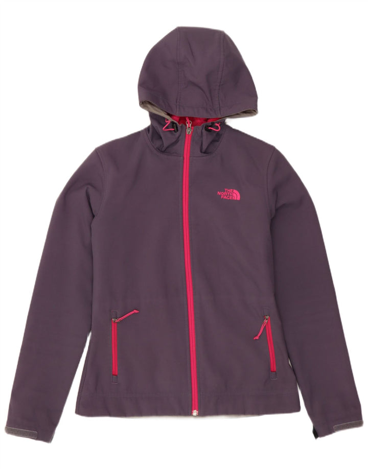 THE NORTH FACE Chaqueta cortavientos con capucha para mujer UK 10 Small Purple
