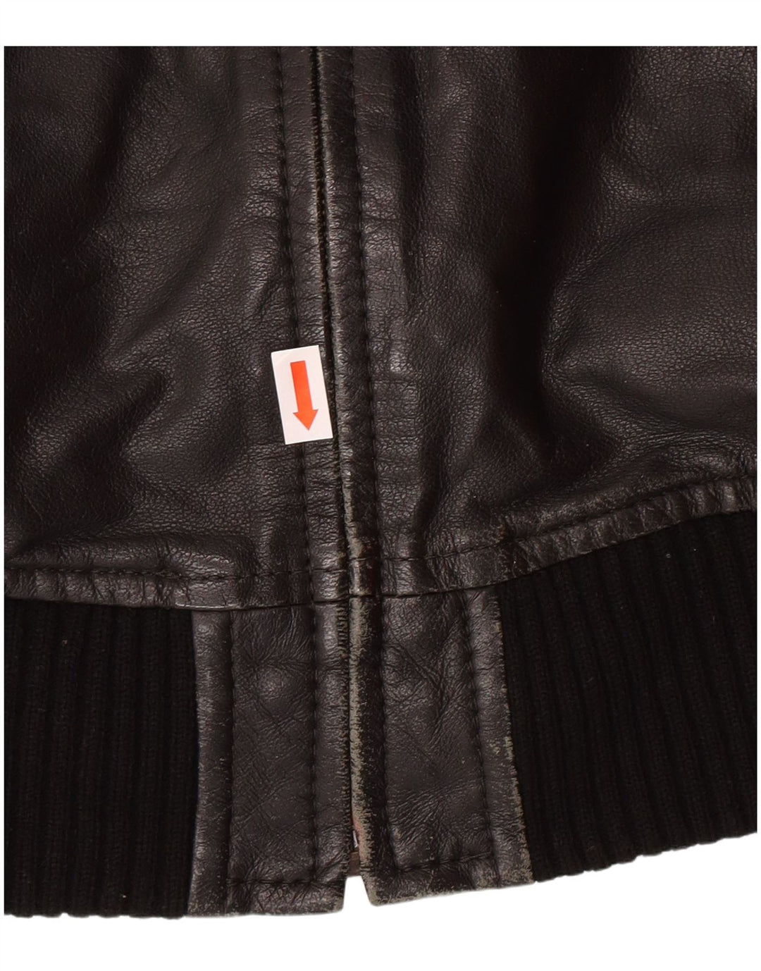 XDYE Chaqueta de cuero para mujer UK 10 Small Black Leather Biker