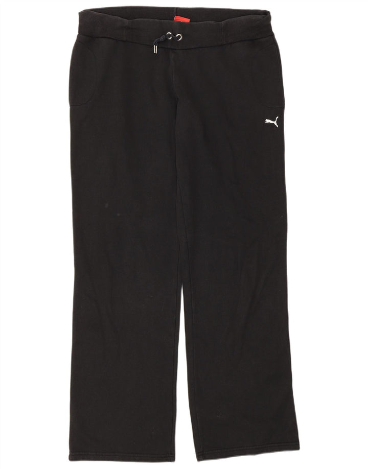 Puma Pantalones de chándal para mujer UK 12 Medium Black Cotton