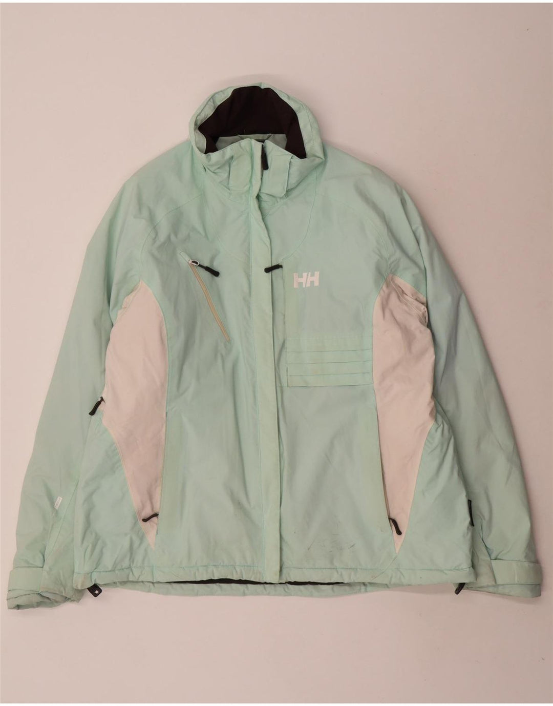 Helly Hansen Chaqueta de esquí para mujer UK 20 2XL Turquesa Colorblock Poliamida