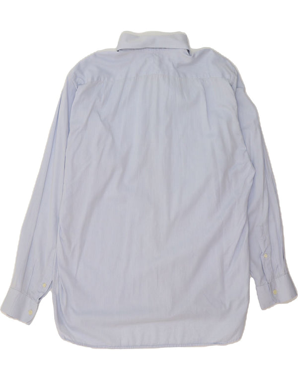 BURBERRY Mens Shirt Size 17 XL Blue Cotton