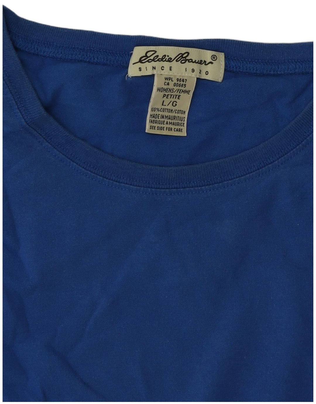 Eddie Bauer Camiseta sin mangas para mujer Reino Unido 16 Algodón azul grande