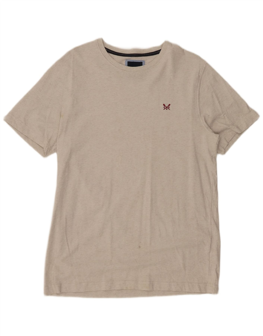 CREW CLOTHING Camiseta para hombre Top grande blanco moteado