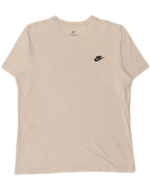 Camiseta NIKE para hombre Top grande de algodón blanco