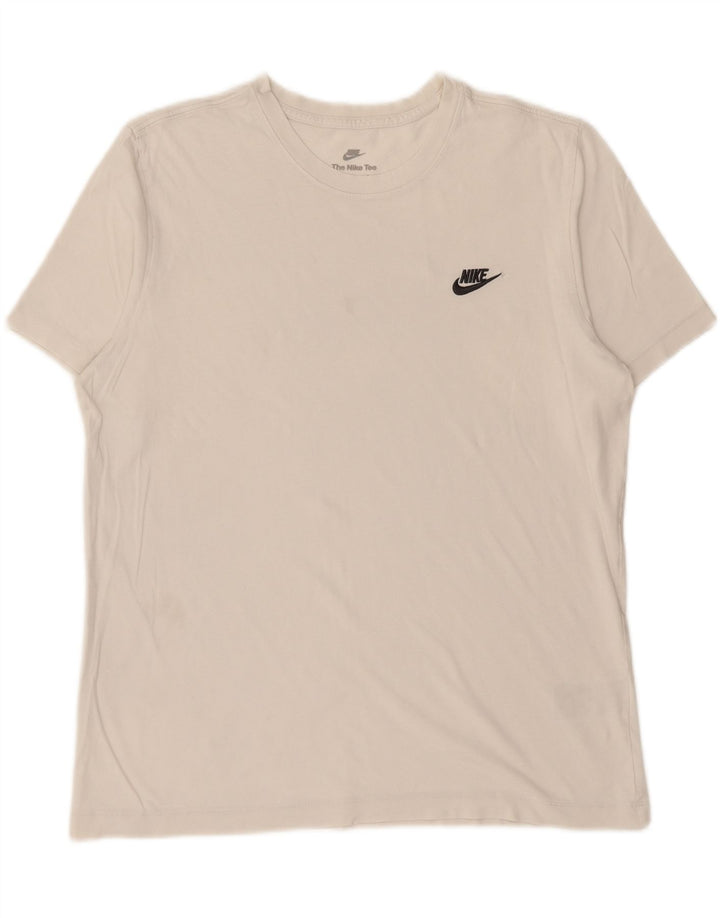 Camiseta NIKE para hombre Top grande de algodón blanco