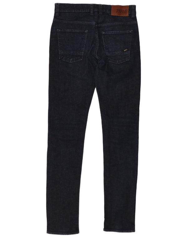 RIFLE Vaqueros pitillo para hombre W30 L32 Algodón azul marino