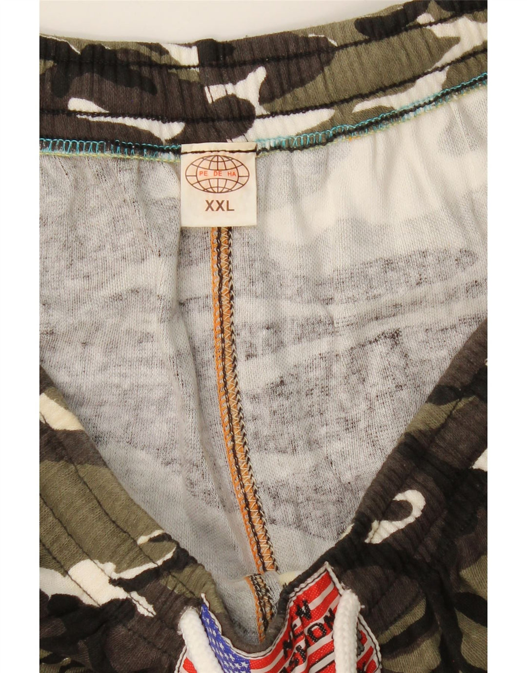 Pantalón de chándal VINTAGE para hombre 2XL Camuflaje verde