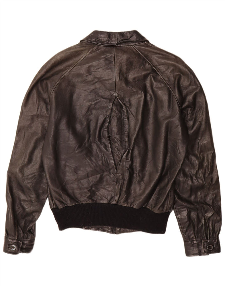 Marpel Chaqueta De Cuero Hombre IT 52 XL Negro