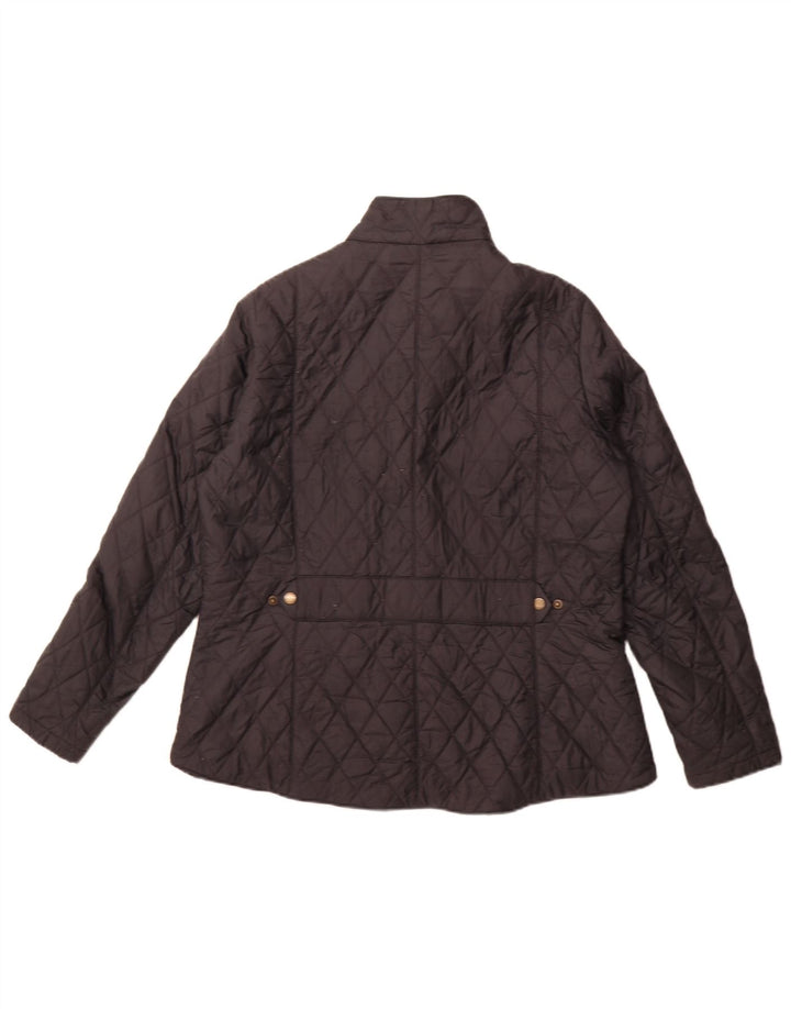 Barbour Chaqueta Acolchada Mujer UK 20 2XL Poliamida Negra