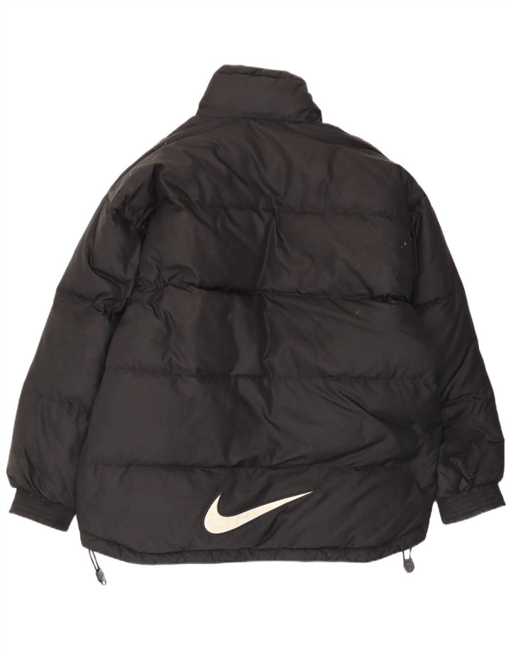 Nike Chaqueta acolchada holgada gráfica para hombre UK 36/38 Small Poliéster negro