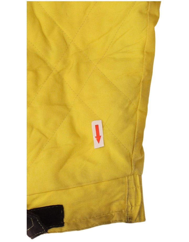 Sergio Tacchini Chaqueta de esquí con capucha para hombre UK 36 Small Yellow Colourblock
