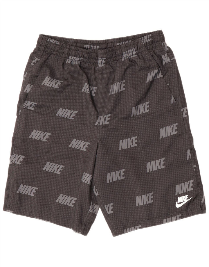 NIKE Pantalones cortos deportivos gráficos para niños 13-14 años XL Poliéster gris manchado
