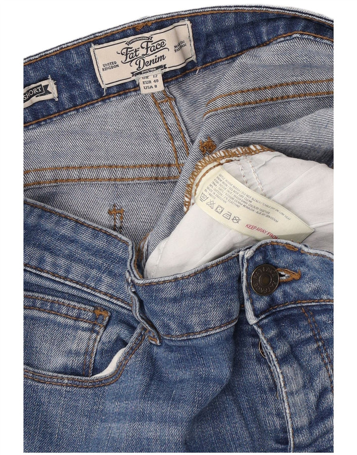 Bermudas vaqueras para mujer Fat Face UK 12 Medium W32 Algodón azul