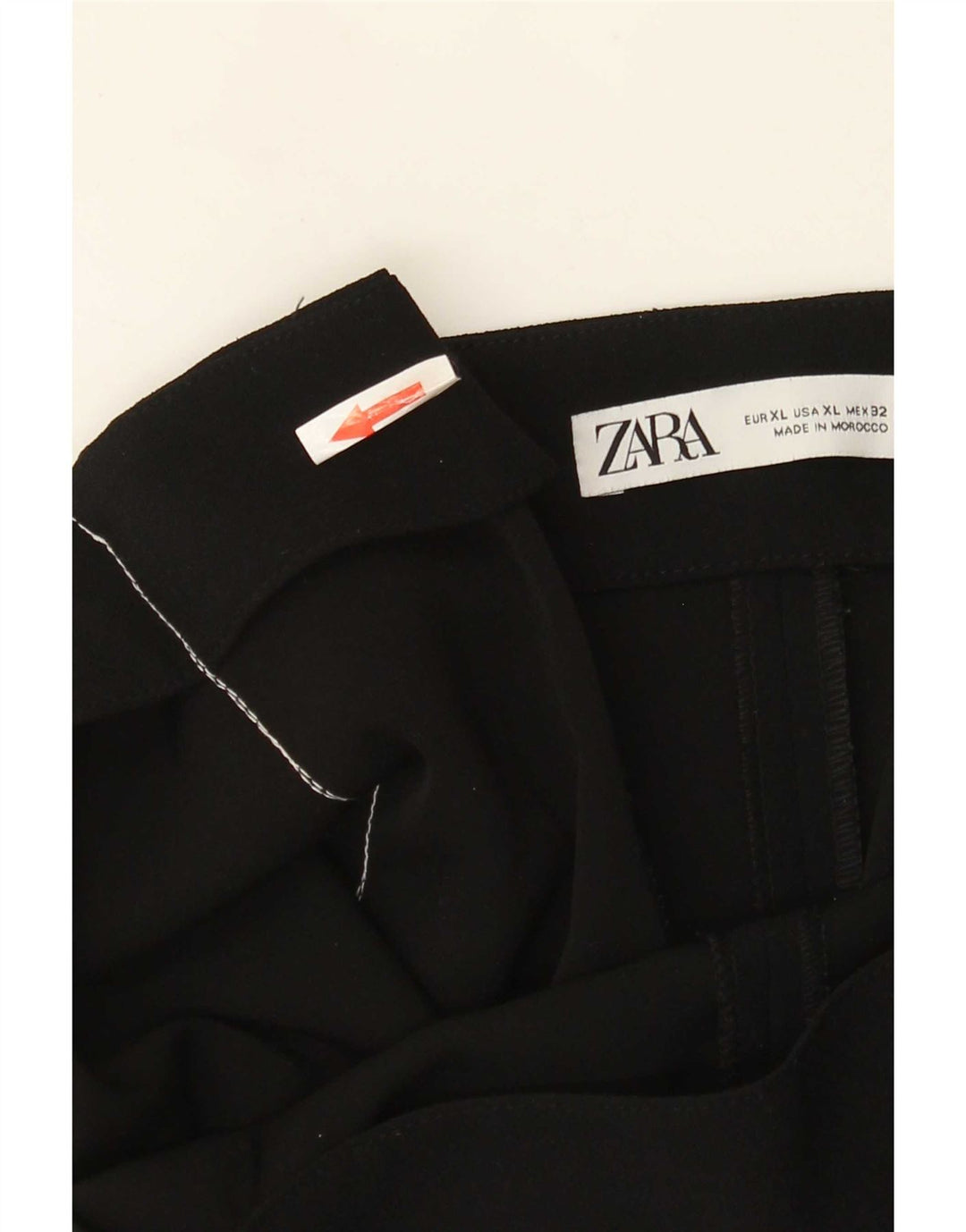Zara Mujer Minifalda XL W32 Negro
