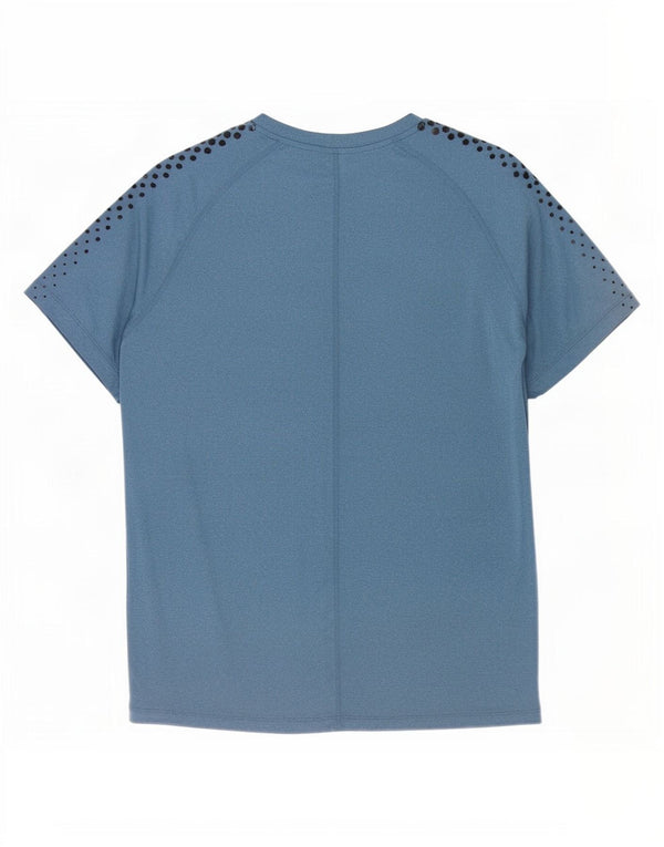 Camiseta Asics Hombre Top XL Poliéster Manchado Azul Marino