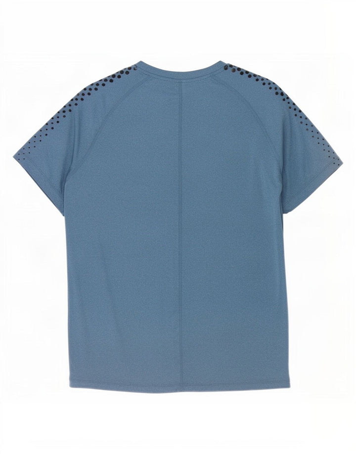 Camiseta Asics Hombre Top XL Poliéster Manchado Azul Marino