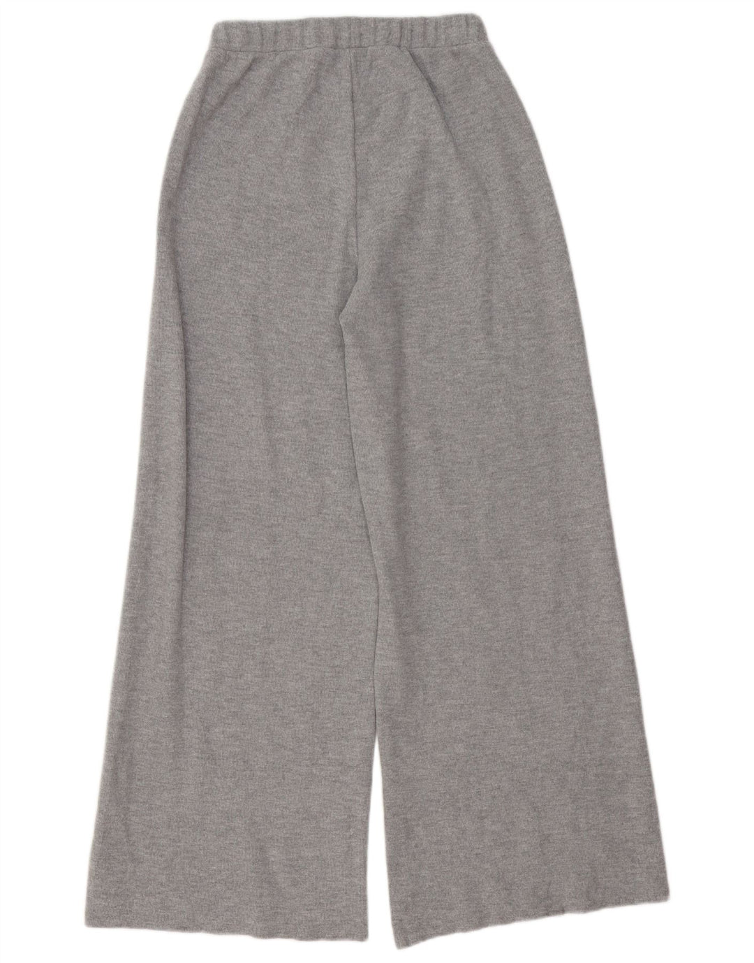 Zara Mujer Pantalones De Chándal De Pernera Ancha UK 42 Gris Medio