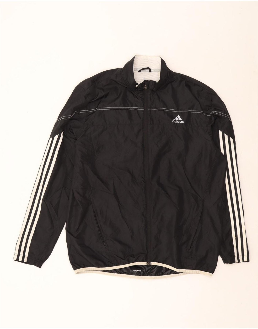 ADIDAS Chaqueta superior de chándal para hombre Poliéster negro grande