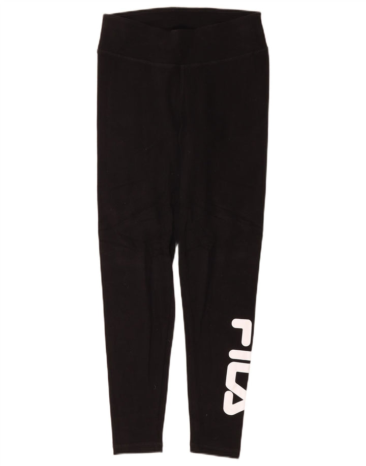 Fila Leggings gráficos para mujer UK 10 Small Black