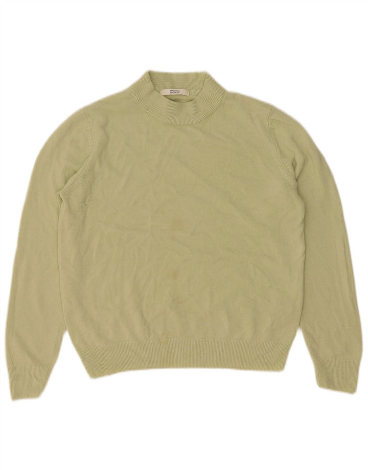 Marks & Spencer - Jersey corto con cuello de tortuga para mujer, talla 40, color verde medio