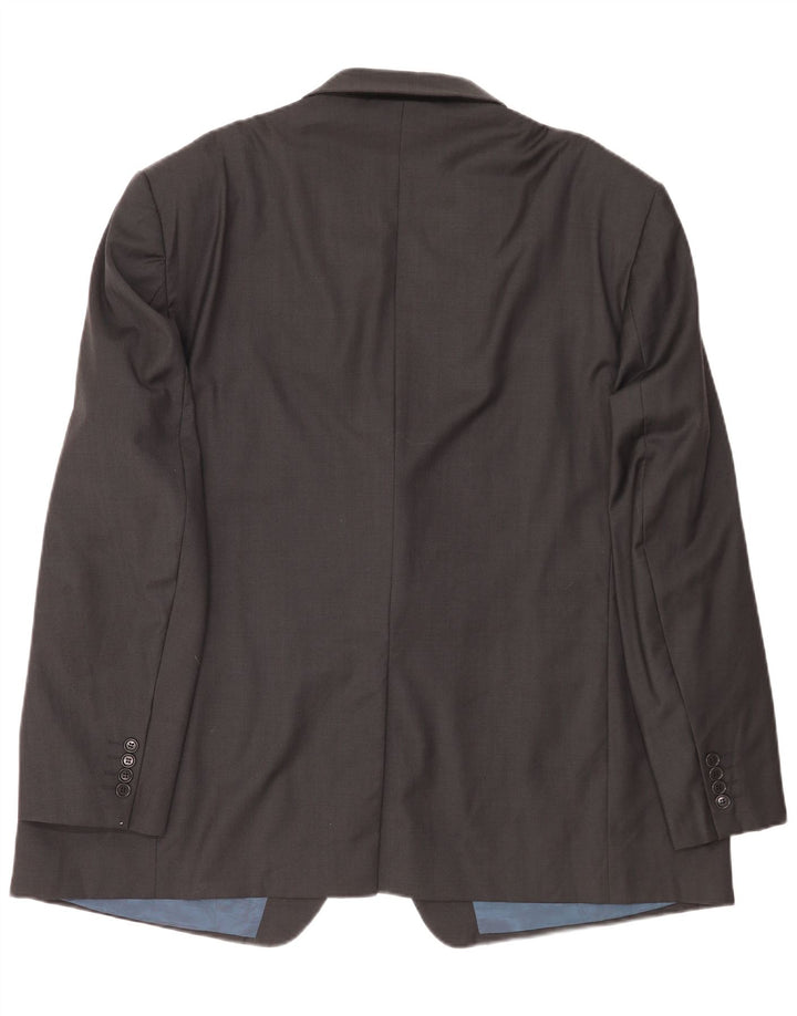 Marks & Spencer Chaqueta tipo blazer de 3 botones para hombre UK 52 3XL Lana gris