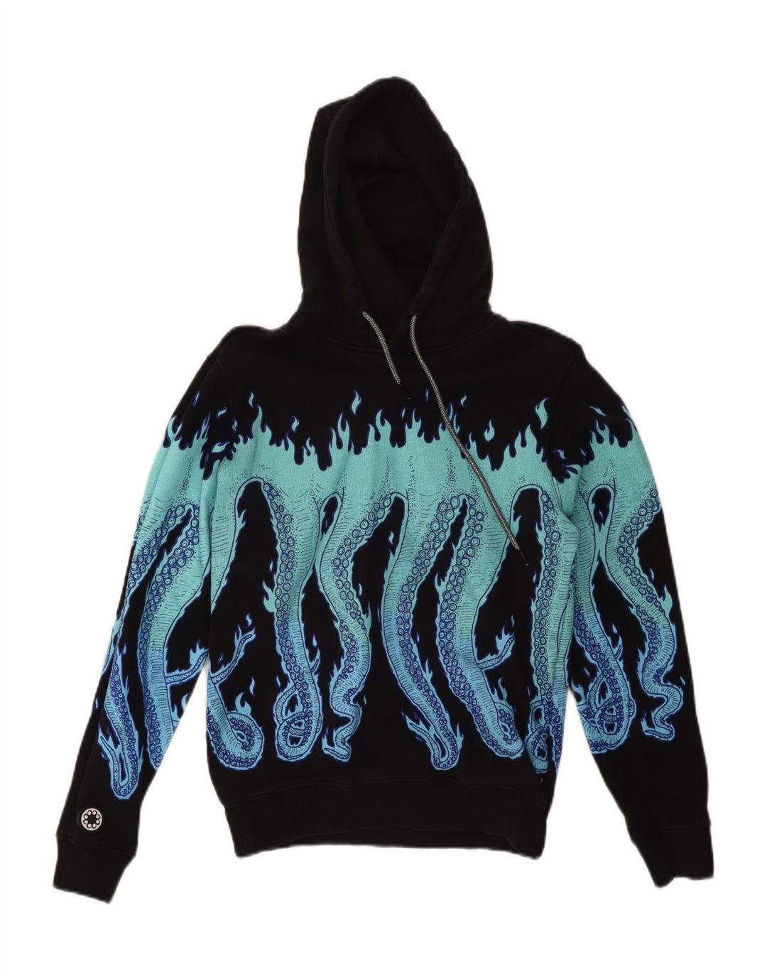 Octopus - Sudadera con capucha para mujer, diseño gráfico, talla 6, XS, color negro
