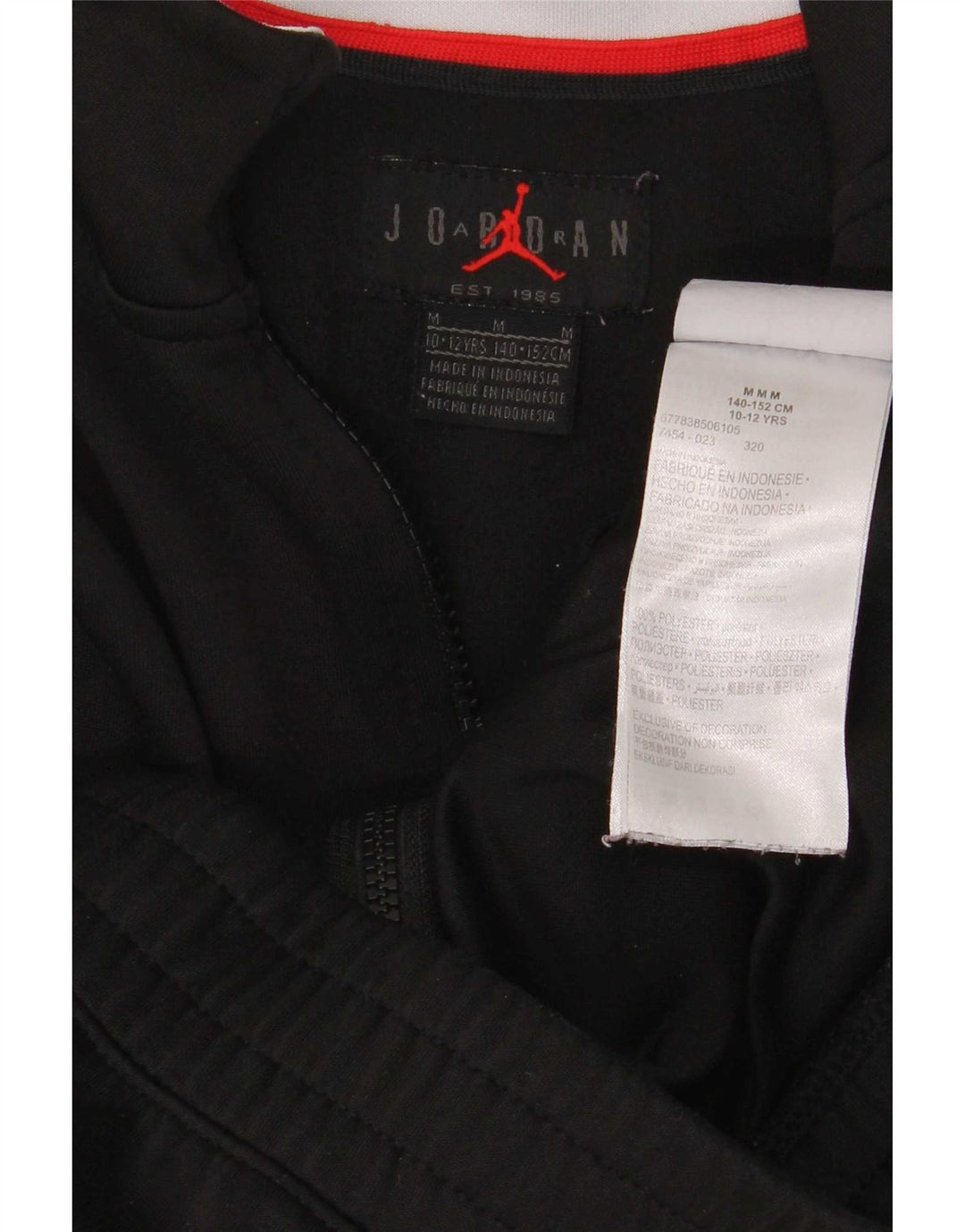 Jordan - Chaqueta de chándal para niño (10-11 años), color negro mediano