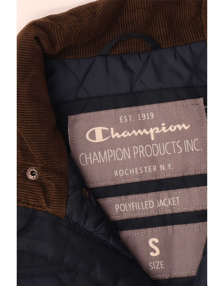 Champion Chaqueta acolchada para hombre UK 36 Small Azul marino