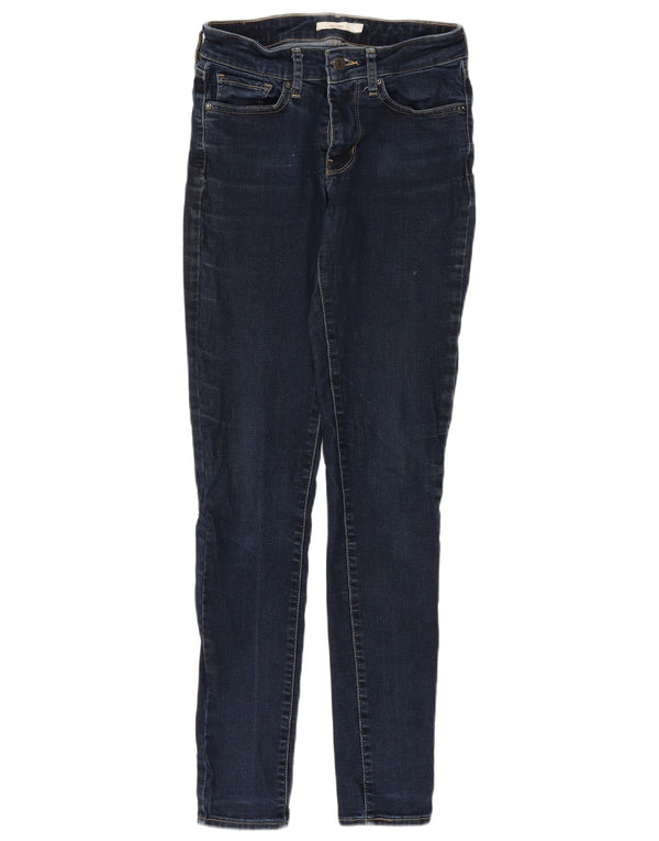 Levi's Jeans Ajustados 711 Para Mujer W27 L32 Algodón Azul Marino