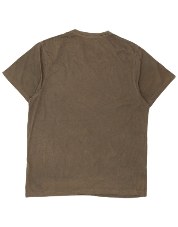 Camiseta con gráfico para hombre de Mountain Warehouse Camiseta mediana de algodón caqui