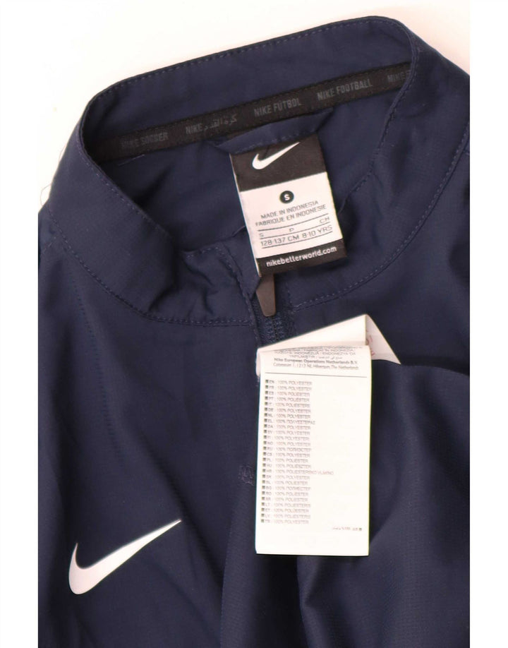 Nike - Chaqueta de chándal para niño, 8-9 años, pequeña, azul marino, poliéster