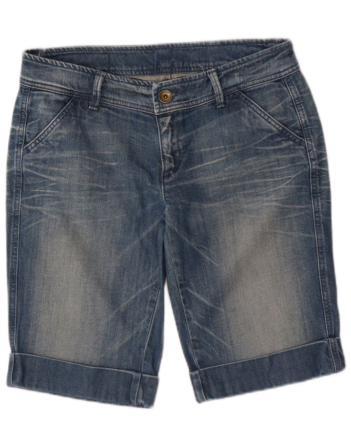 BENETTON Pantalones cortos vaqueros para mujer IT 44 Medium W32 Azul