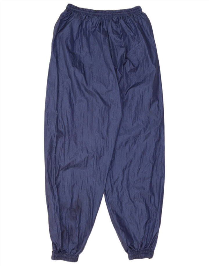 Pantalón impermeable vintage para hombre azul medio