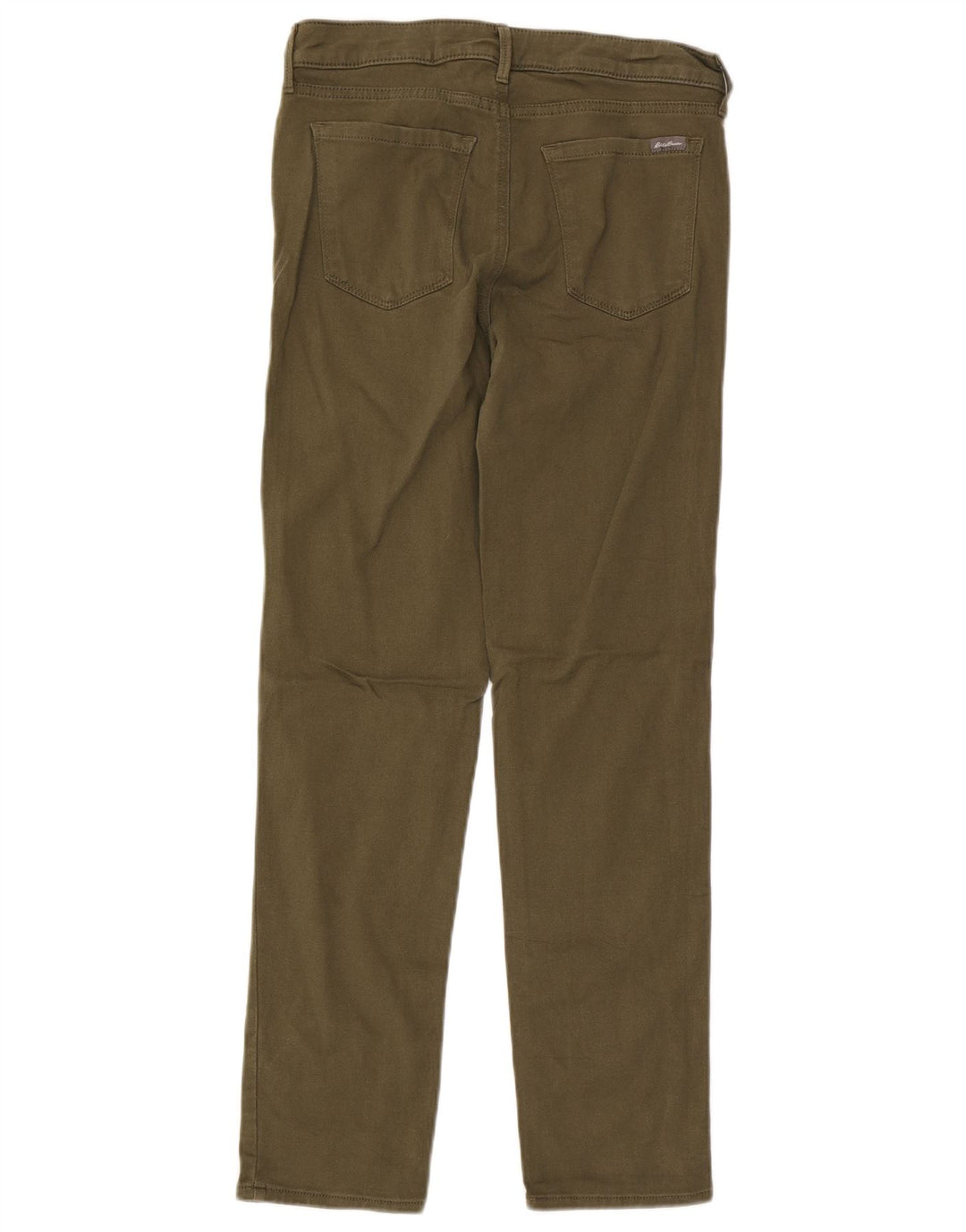 Eddie Bauer Pantalones casuales delgados para mujer US 8 Medium W28 L29 Caqui