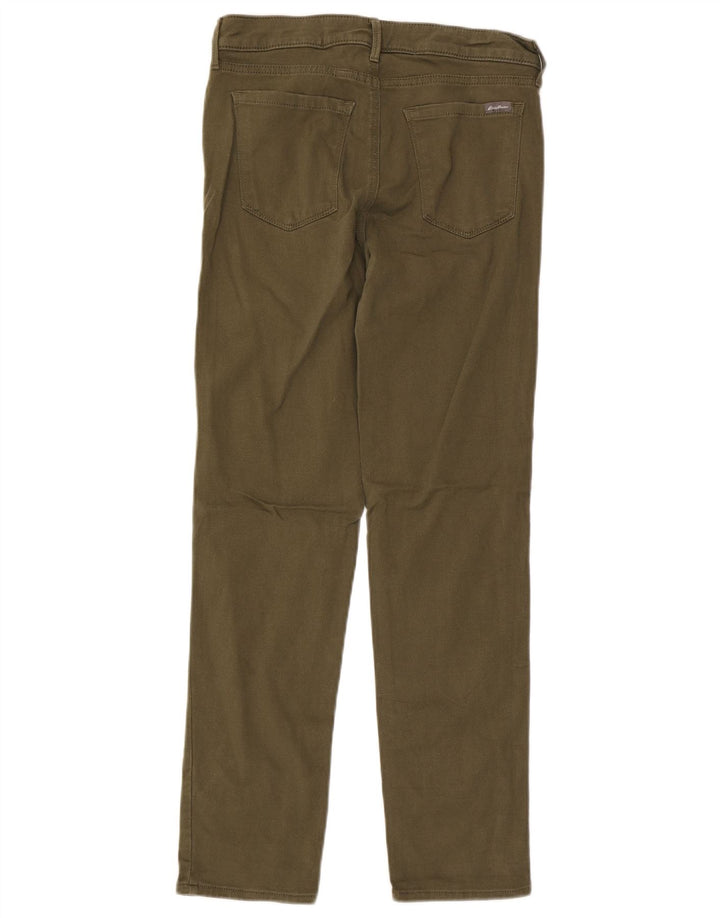 Eddie Bauer Pantalones casuales delgados para mujer US 8 Medium W28 L29 Caqui