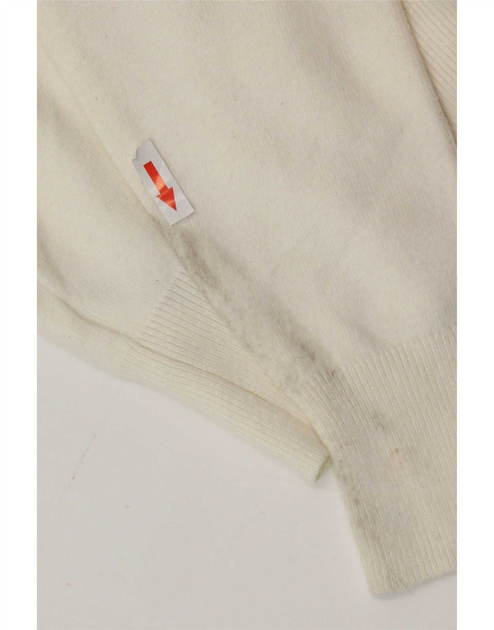 Marks & Spencer - Cárdigan corto para mujer, talla 40, talla mediana, viscosa blanca