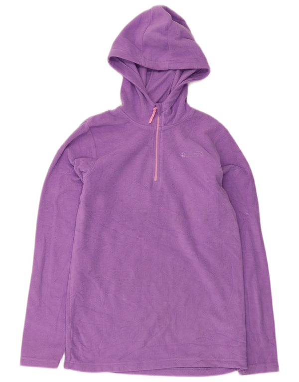 Mountain Warehouse Jersey polar con capucha y cremallera para niñas 12-13 años Morado