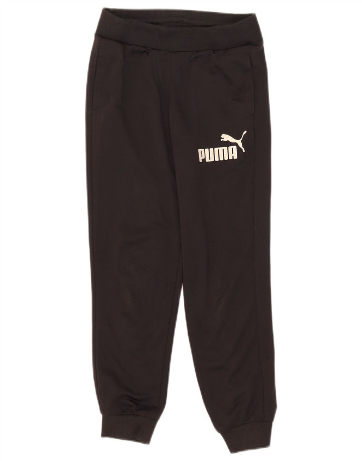 Puma Pantalones de chándal con gráfico para niños 9-10 años Negro Poliéster