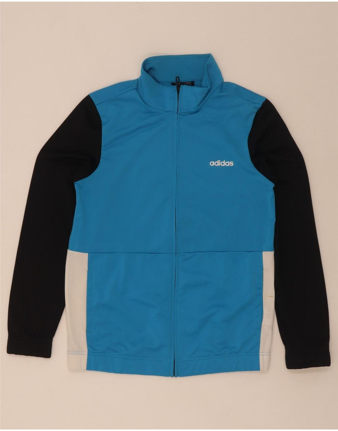 Adidas Chaqueta de Chándal para Mujer UK 12/14 Medium Azul Colorblock