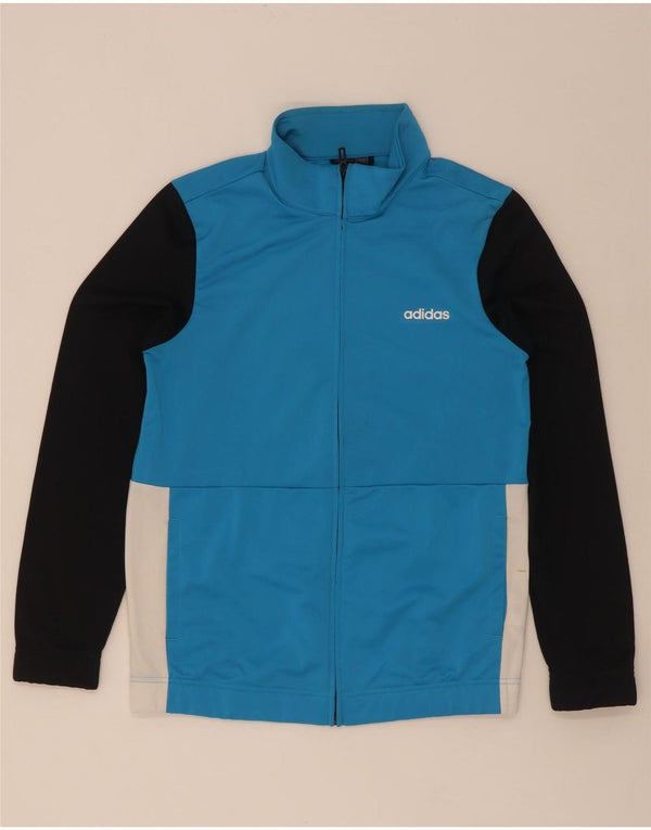 Adidas Chaqueta de Chándal para Mujer UK 12/14 Medium Azul Colorblock