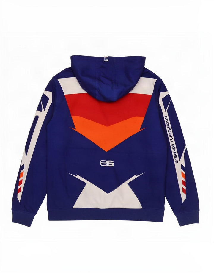 Engelbert Strauss Chaqueta superior de chándal con gráfico para hombre, color azul grande, color block