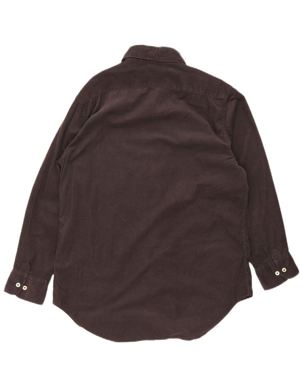 Henry Cottons Camisa de pana para hombre Talla 38 Algodón gris medio