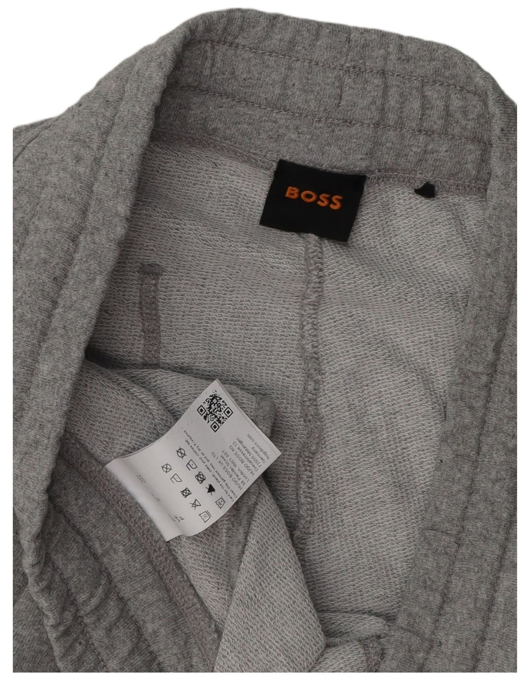 HUGO BOSS Pantalones de chándal para hombre Joggers Small Gris Algodón