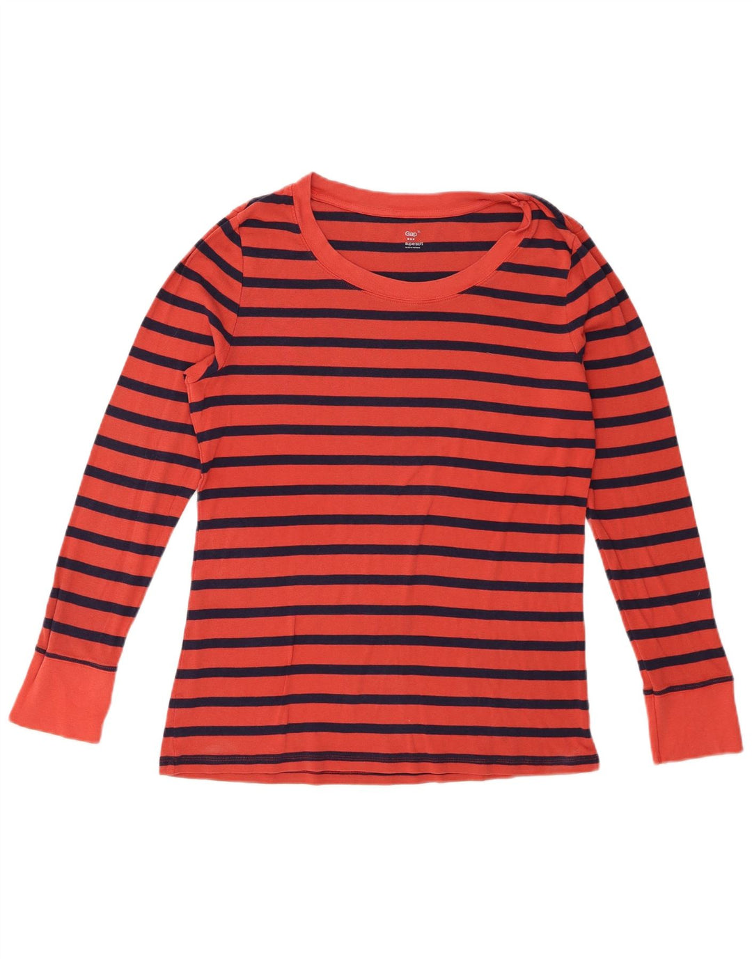 Gap Top Mujer Manga Larga ES 40 XL Rayas Rojas