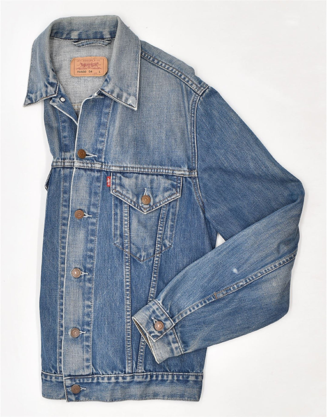 LEVI'S Chaqueta vaquera para mujer Reino Unido 44 Algodón azul grande