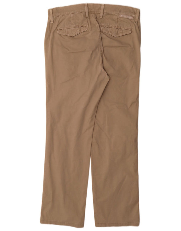 Pantalón chino recto Pierre Cardin para hombre W35 L32 Algodón beige
