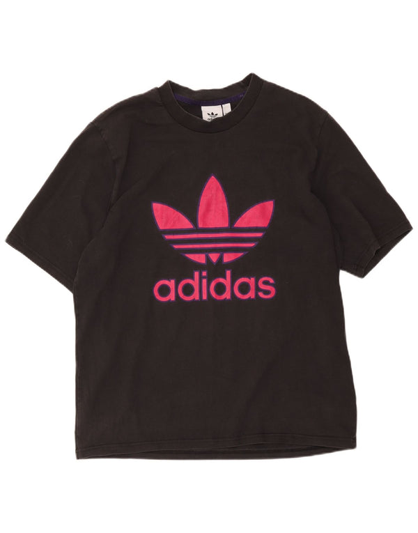 Adidas - Camiseta gráfica para hombre, talla mediana, algodón negro