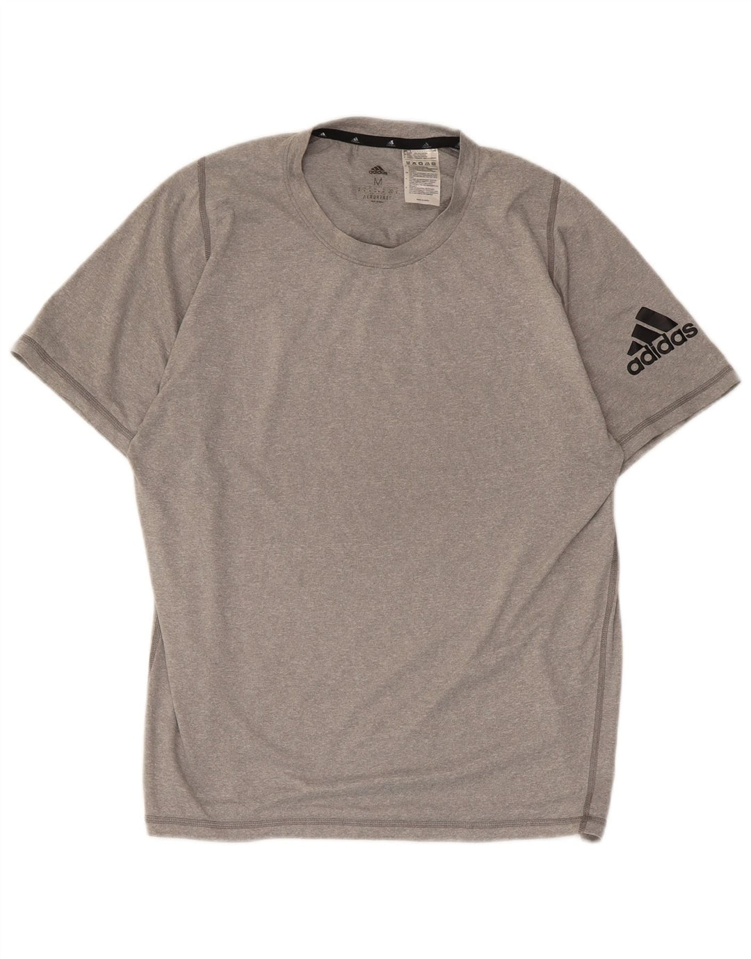 Adidas Hombre Aeroready Graphic Camiseta Top Poliéster Gris Medio