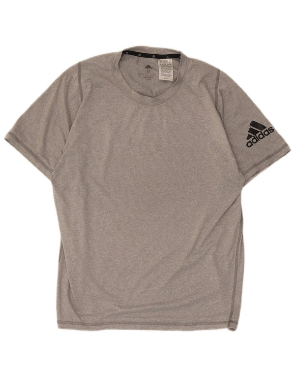 Adidas Hombre Aeroready Graphic Camiseta Top Poliéster Gris Medio